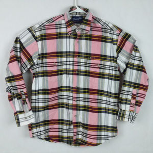 Wrangler Button Shirt Pink Color Blocks Checks